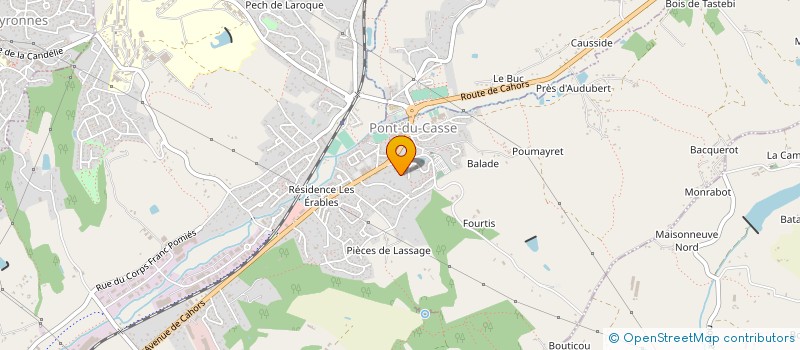 localisation de l'entreprise MADAME EVELYNE CASTEX à PONT-DU-CASSE