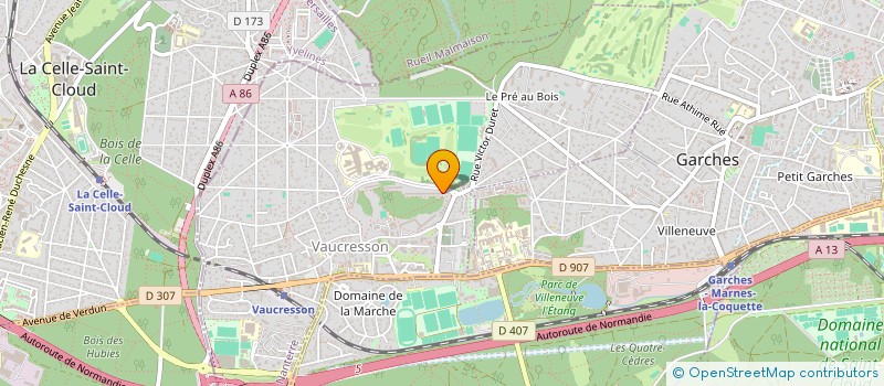 localisation de l'entreprise MADAME EVELYNE CATRY  VAUCRESSON