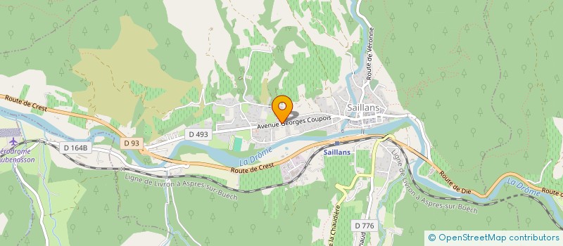 localisation de l'entreprise MADAME EVELYNE CAVASIN  SAILLANS