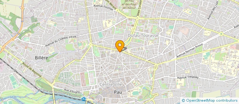 localisation de l'entreprise MADAME EVELYNE CAZAUX à PAU