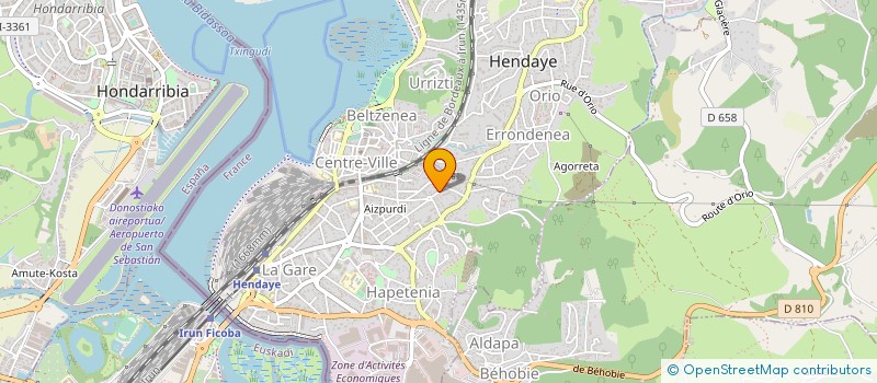 localisation de l'entreprise MADAME EVELYNE CAZENAVE à HENDAYE