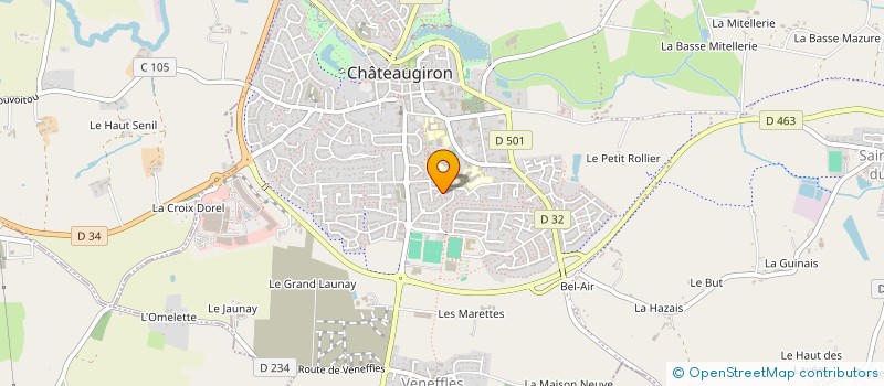 localisation de l'entreprise MADAME EVELYNE CHALOIS  CHATEAUGIRON