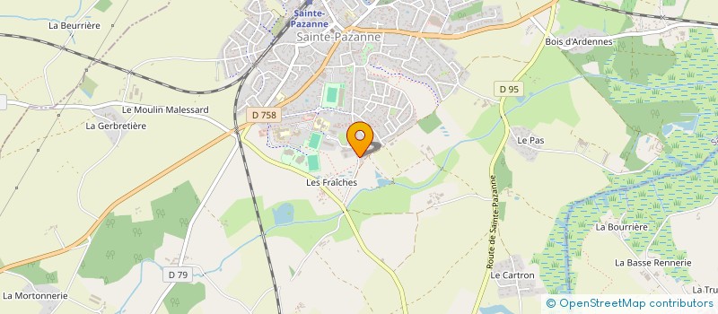 localisation de l'entreprise MADAME EVELYNE CHAMAILLARD à SAINTE-PAZANNE