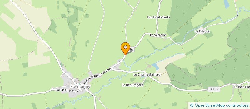 localisation de l'entreprise MADAME EVELYNE CHAMPENOIS  ROCQUIGNY