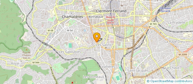 localisation de l'entreprise MADAME EVELYNE CHANET à CLERMONT-FERRAND