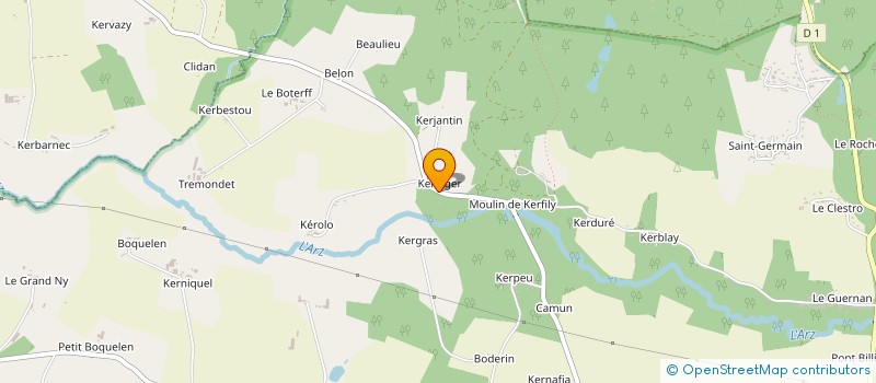 localisation de l'entreprise MADAME EVELYNE CHAPRON  ELVEN