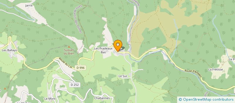 localisation de l'entreprise MADAME EVELYNE CHASSAING  GRANDRIF