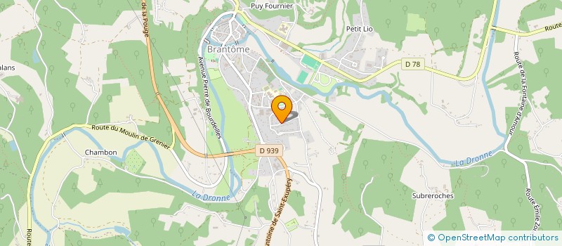 localisation de l'entreprise MADAME EVELYNE CHAULET  BRANTOME EN PERIGORD