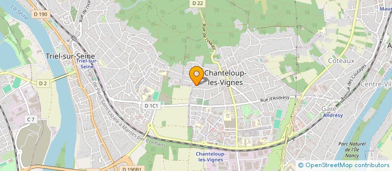 localisation de l'entreprise MADAME EVELYNE CHEMITH  CHANTELOUP-LES-VIGNES