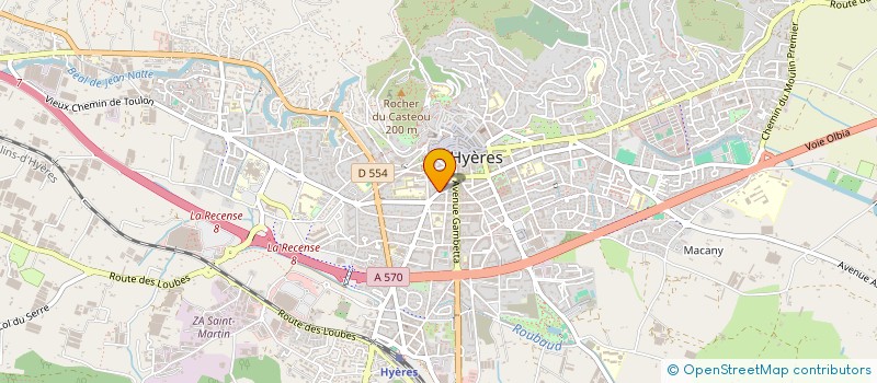 localisation de l'entreprise MADAME EVELYNE CHENAL à HYERES