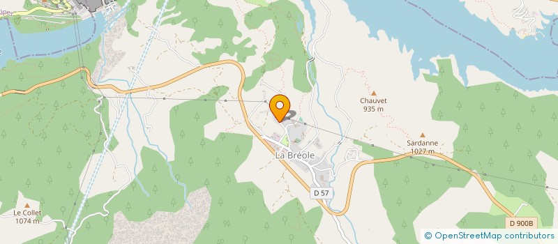 localisation de l'entreprise MADAME EVELYNE CHEVALLIER  UBAYE-SERRE-PONCON