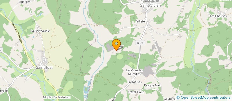 localisation de l'entreprise MADAME EVELYNE CHEVRIER  PAUSSAC ET ST VIVIEN