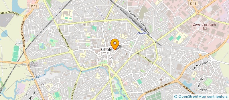 localisation de l'entreprise MADAME EVELYNE CHUPIN à CHOLET