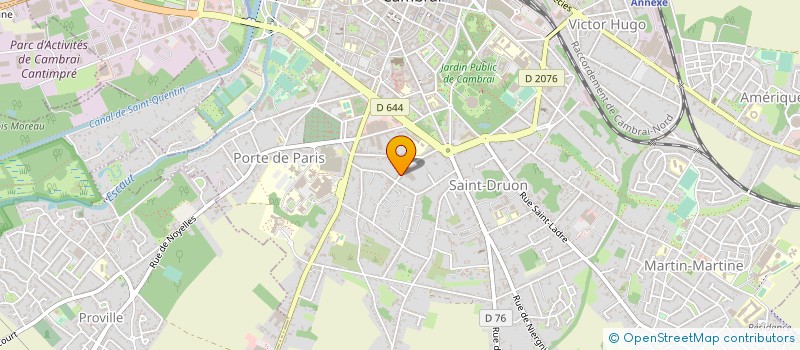 localisation de l'entreprise MADAME EVELYNE CLAUDIN à CAMBRAI
