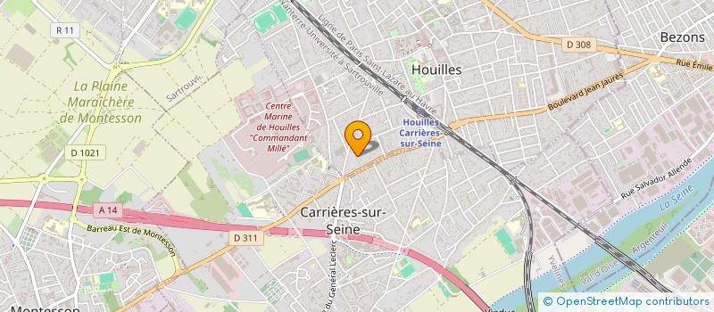 localisation de l'entreprise MADAME EVELYNE CLEMENT à HOUILLES