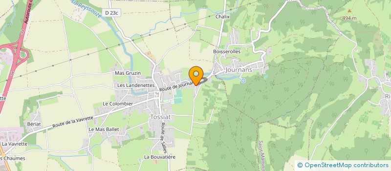 localisation de l'entreprise MADAME EVELYNE COGNET à TOSSIAT