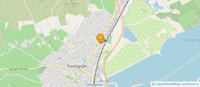 localisation de l'entreprise MADAME EVELYNE CORBIN à FRONTIGNAN