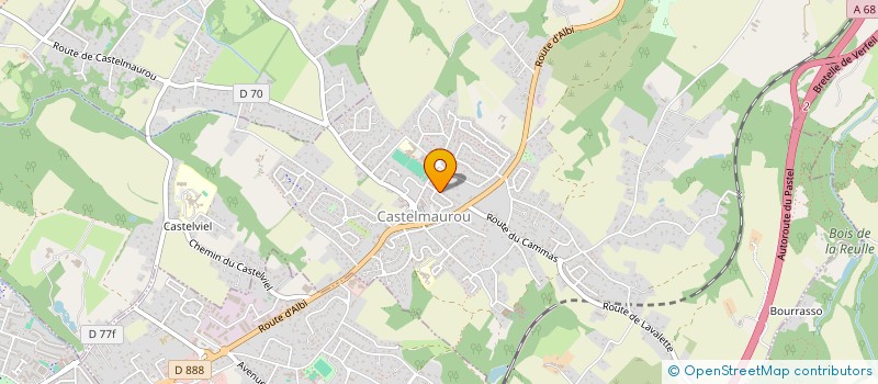 localisation de l'entreprise MADAME EVELYNE COUDERC  CASTELMAUROU