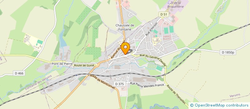 localisation de l'entreprise MADAME EVELYNE COUDRET à VERVINS