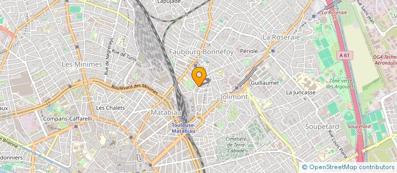 localisation de l'entreprise MADAME EVELYNE COUEILLES à TOULOUSE