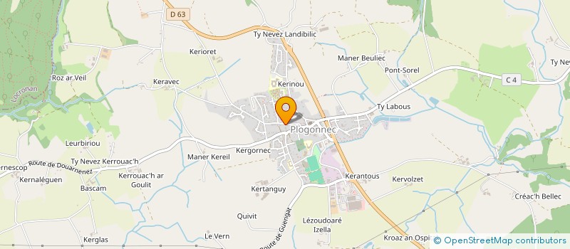 localisation de l'entreprise MADAME EVELYNE CROIZER  PLOGONNEC