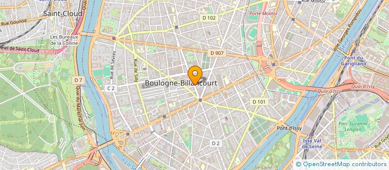localisation de l'entreprise MADAME EVELYNE CROMIER à BOULOGNE-BILLANCOURT