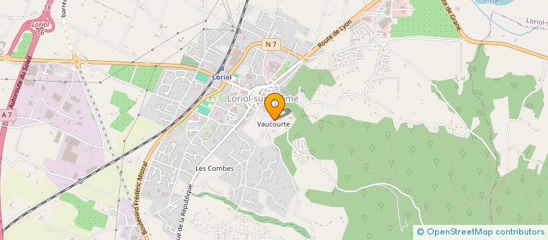 localisation de l'entreprise MADAME EVELYNE CURT  LORIOL-SUR-DROME