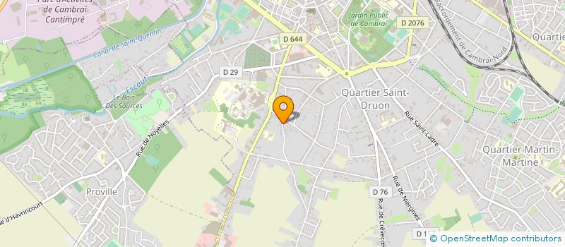 localisation de l'entreprise MADAME EVELYNE CUVELIER  CAMBRAI