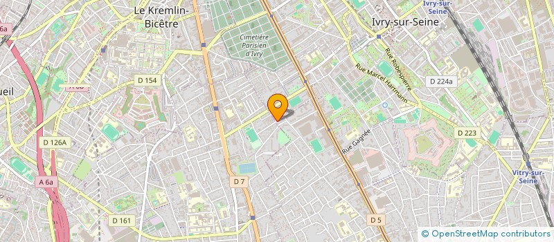 localisation de l'entreprise MADAME EVELYNE D'ORIA à IVRY-SUR-SEINE