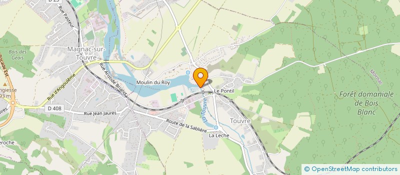 localisation de l'entreprise MADAME EVELYNE DANIAU  TOUVRE