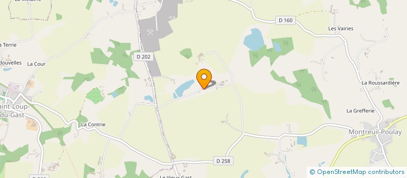 localisation de l'entreprise MADAME EVELYNE DANTEUIL  MONTREUIL-POULAY