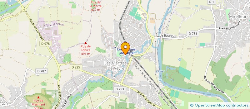 localisation de l'entreprise MADAME EVELYNE DAUMAS à LES MARTRES-DE-VEYRE