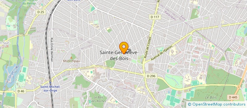 localisation de l'entreprise MADAME EVELYNE DAVID à SAINTE-GENEVIEVE-DES-BOIS