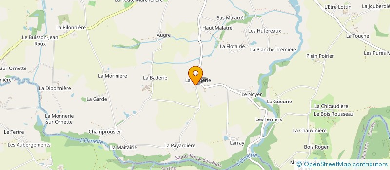 localisation de l'entreprise MADAME EVELYNE DAVOUST  SAINT-PIERRE-DES-NIDS