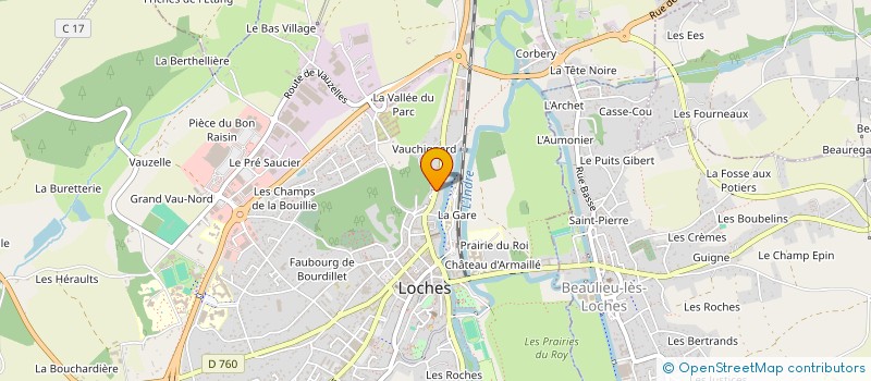 localisation de l'entreprise MADAME EVELYNE DE SAINT JORES à LOCHES