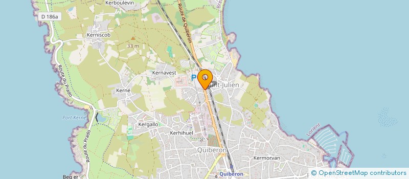 localisation de l'entreprise MADAME EVELYNE DEBENNE  QUIBERON