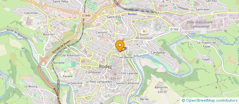 localisation de l'entreprise MADAME EVELYNE DELBRUEL  RODEZ