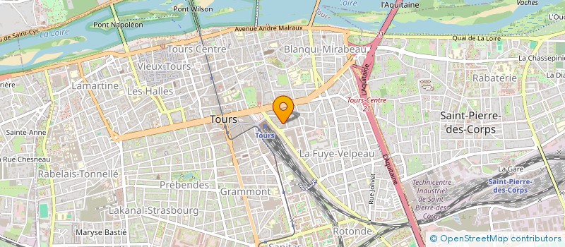 localisation de l'entreprise MADAME EVELYNE DELETANG  TOURS