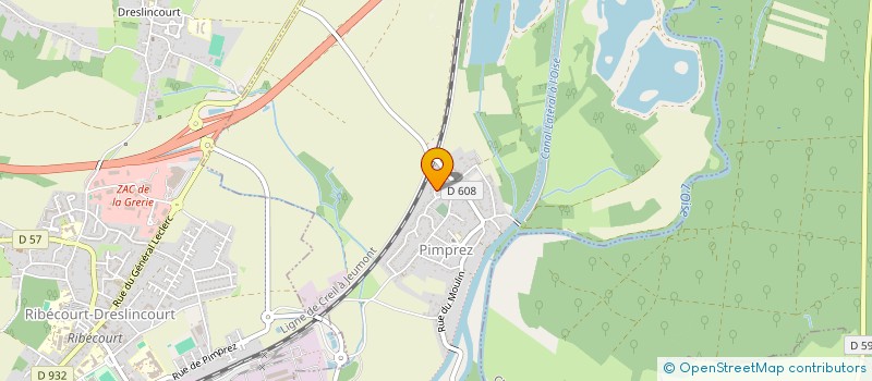 localisation de l'entreprise MADAME EVELYNE DELHAYE  PIMPREZ