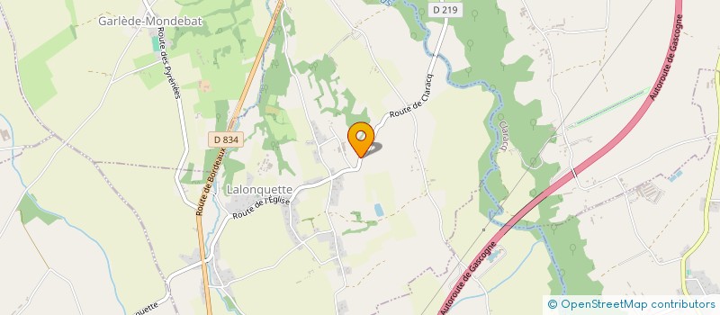 localisation de l'entreprise MADAME EVELYNE DELORME  LALONQUETTE