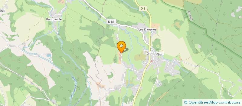 localisation de l'entreprise MADAME EVELYNE DELORME  GERBEPAL