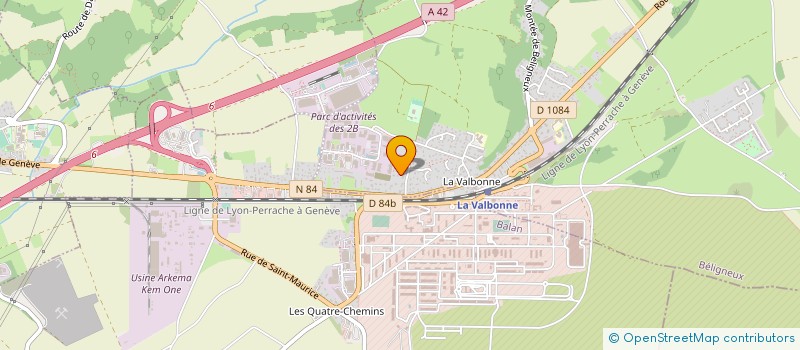 localisation de l'entreprise MADAME EVELYNE DELORME à BELIGNEUX