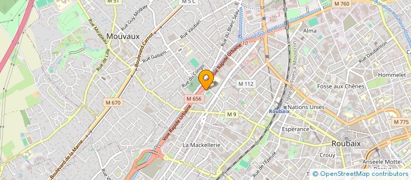 localisation de l'entreprise MADAME EVELYNE DERASSE  TOURCOING