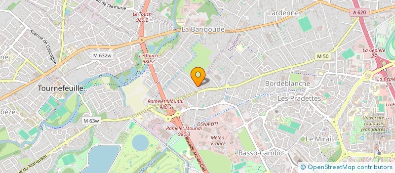 localisation de l'entreprise MADAME EVELYNE DESCUNS  TOURNEFEUILLE