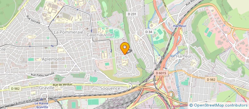 localisation de l'entreprise MADAME EVELYNE DESHAYES  LE HAVRE