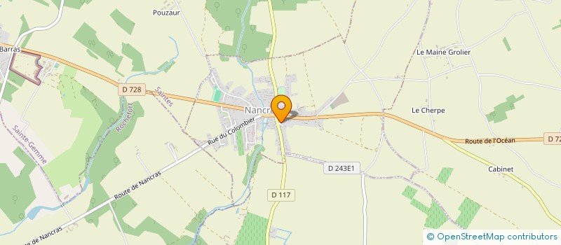 localisation de l'entreprise MADAME EVELYNE DESNOYERS  NANCRAS