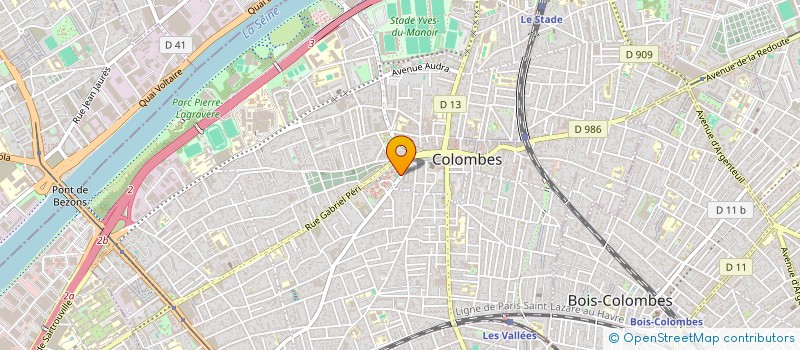 localisation de l'entreprise MADAME EVELYNE DI MARZO  COLOMBES