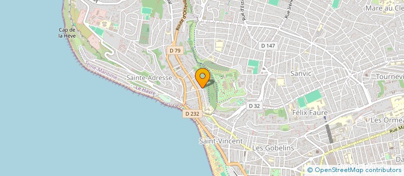 localisation de l'entreprise MADAME EVELYNE DI MERCURIO  SAINTE-ADRESSE