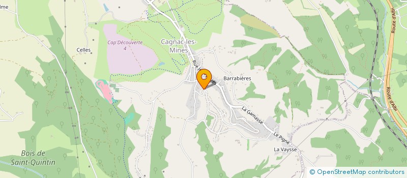 localisation de l'entreprise MADAME EVELYNE DOUVILLE à CAGNAC-LES-MINES