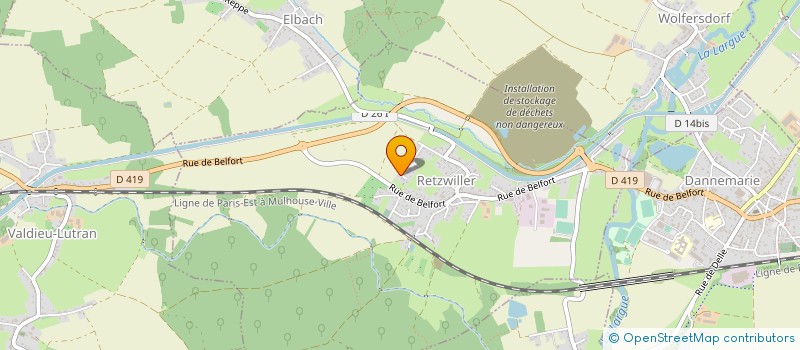 localisation de l'entreprise MADAME EVELYNE DROHMANN  RETZWILLER